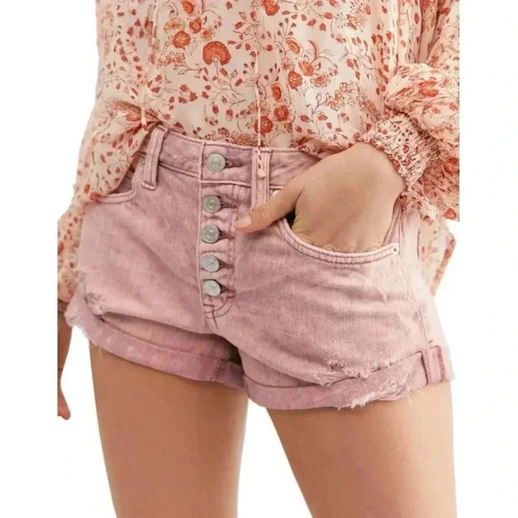 Free People Pants - Free People Romeo Rolled Denim Cutoffs Shorts
